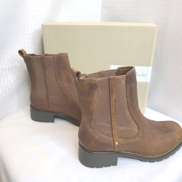Clarks Leather Boots Orinoco Club Ankle Booties 6 NWOT - Picture 2 of 7